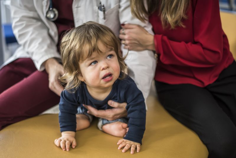 A child with achondroplasia