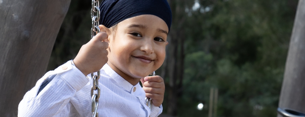 Royal Naneer on a swing