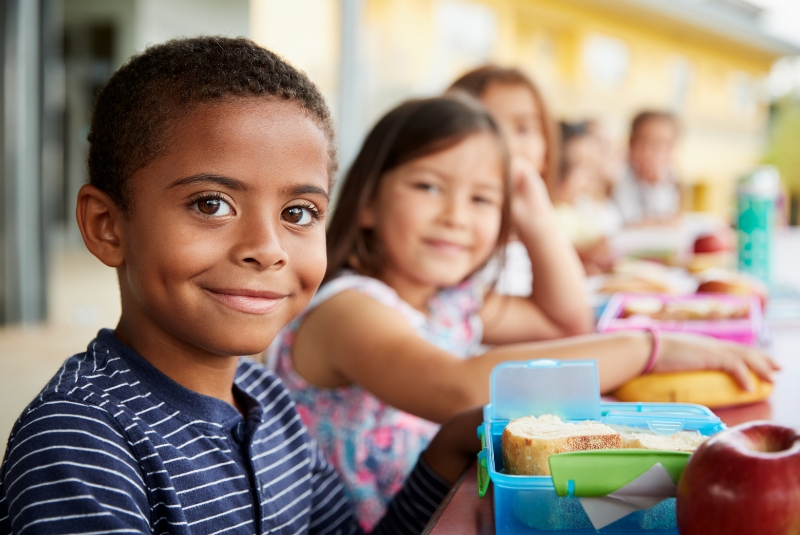 Children at lunch