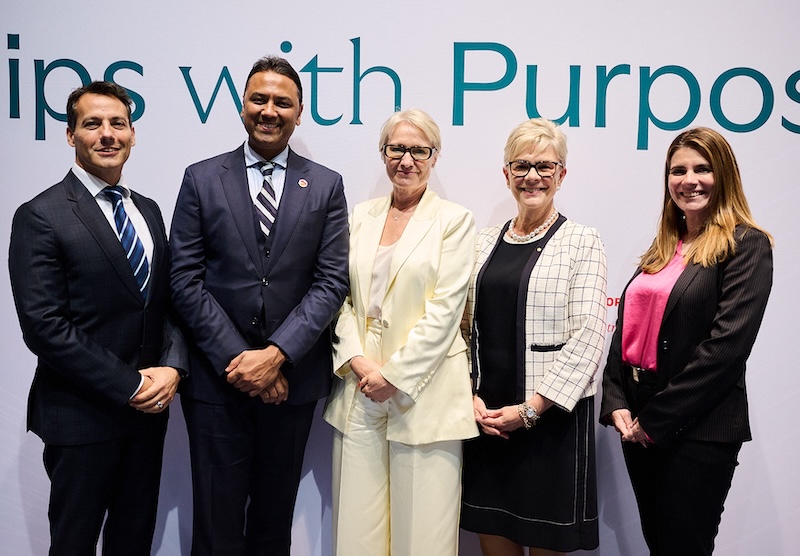 Image:&nbsp;Nordisk Oceania General Manager Michael Azrak, Heart of Australia Founder and Director Dr Rolf Gomes, Novo Nordisk Oceania Senior Medical Director Dr Ana Svensson, Professor Kathryn North AC and Novo Nordisk Oceania Patient Advocacy Lead Val Staikou.
