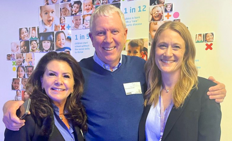 The late Patricia Ilhan and Brendan Fleiter of The Australian Food Allergy Foundation with MCRI Population Allergy Group Leader Professor Kirsten Perrett.