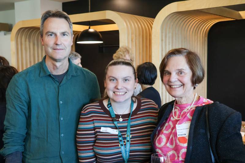 MCRI Neurogenetic Group Leader Professor Paul Lockhart, researcher Kayli Davis and Dr Nanette Presswell. 