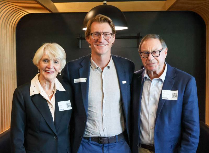 MCRI Infection, Immunity and Global Health Theme Director Professor Andrew Steer with parents Bev and Howard Steer. 