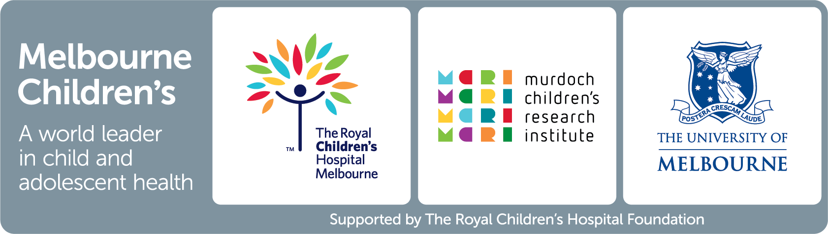Melbourne Children's campus partners logos