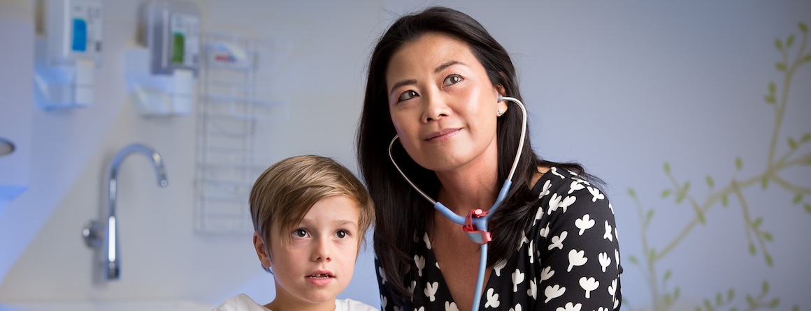 Mimi Tang with child