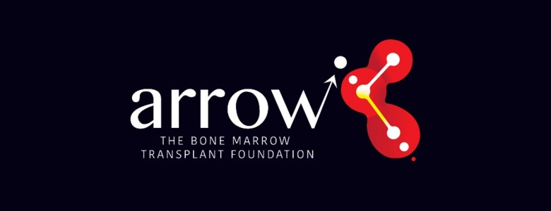 Arrow logo, text reads arrow the bone marrow transplant foundation