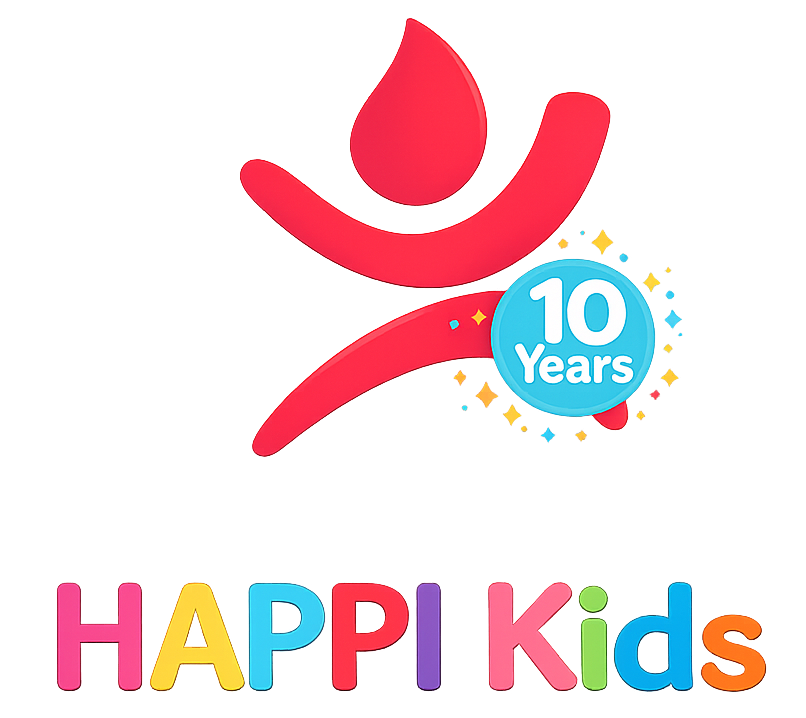 Happi kids logo 10 years