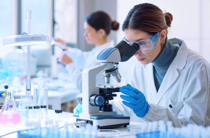 researcher in lab