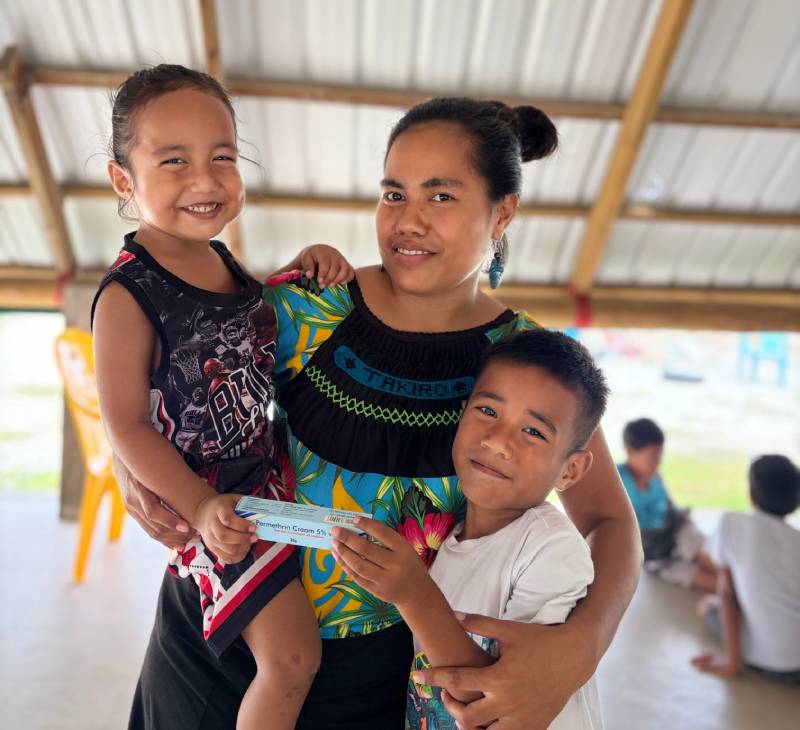 Family in Kiribati 2026