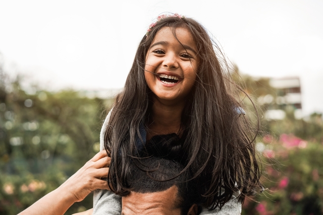 child smiling